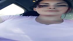 Sexy PAWG Teen Flashes Perfect Big Tits While Driving #snapchat #Pawg4Days