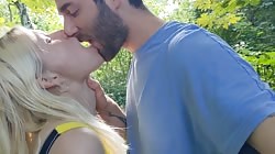 Outdoor sex in the park, we just cant stop fucking